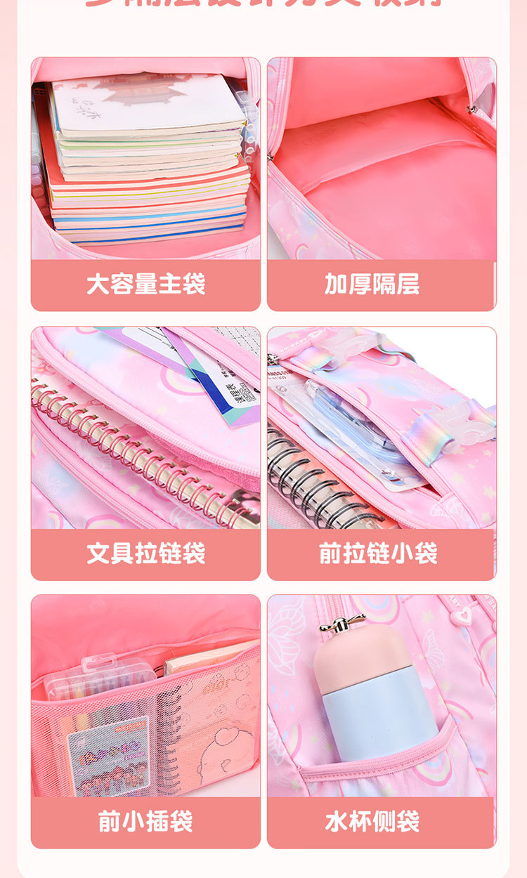 小学生书包1-3年级库洛米护脊一年级到三六玉桂狗儿童背包6至12岁详情6