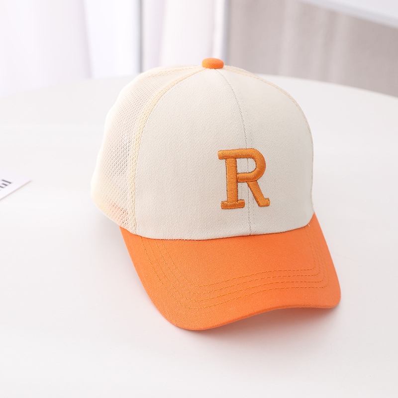 Children's baseball cap, net cap, letter embroidery, European and American casual summer outdoor UV protection, sunshade, face protection, adjustable pic 14