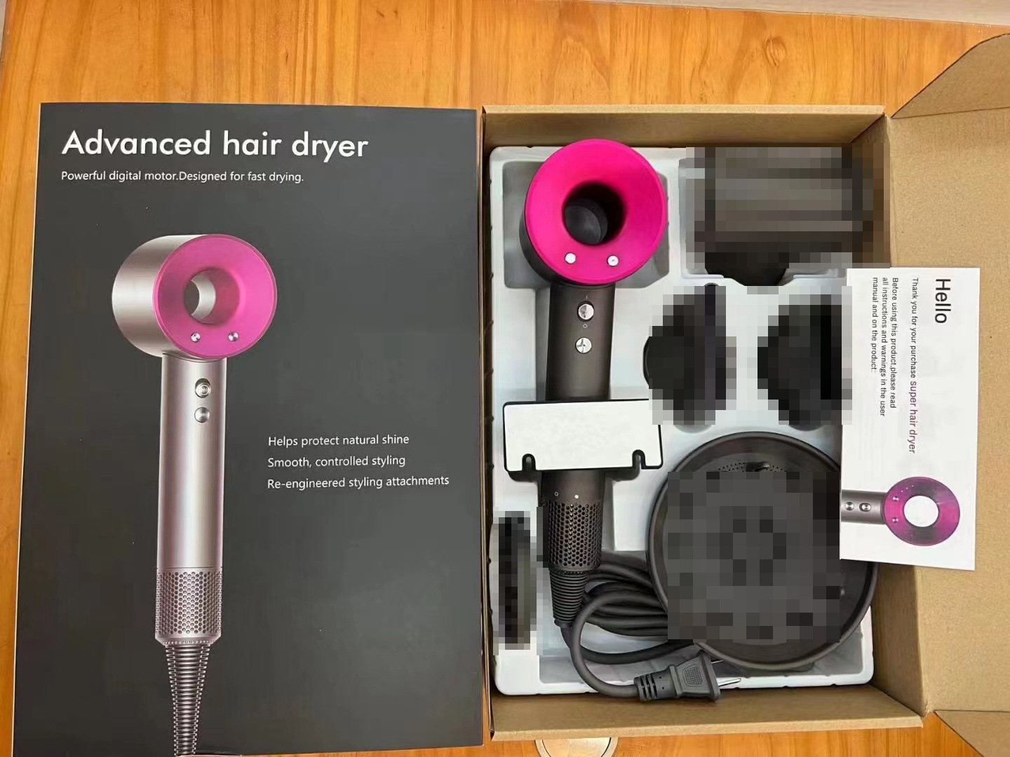 高速吹风机无叶中空电器工厂跨境批发代发家用华强北D森hairdryer详情4