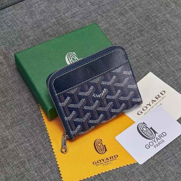 The new Goya Dogtooth zipper short wallet Y-letter coin purse with multi-functional card holder storage pic 6