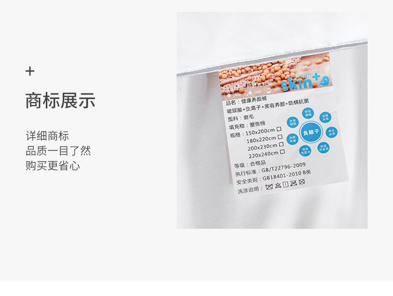 Japanese-style Class A soybean core double-person spring and autumn quilt, single-person thickened warm winter quilt, all-season suitable bedding pic 16