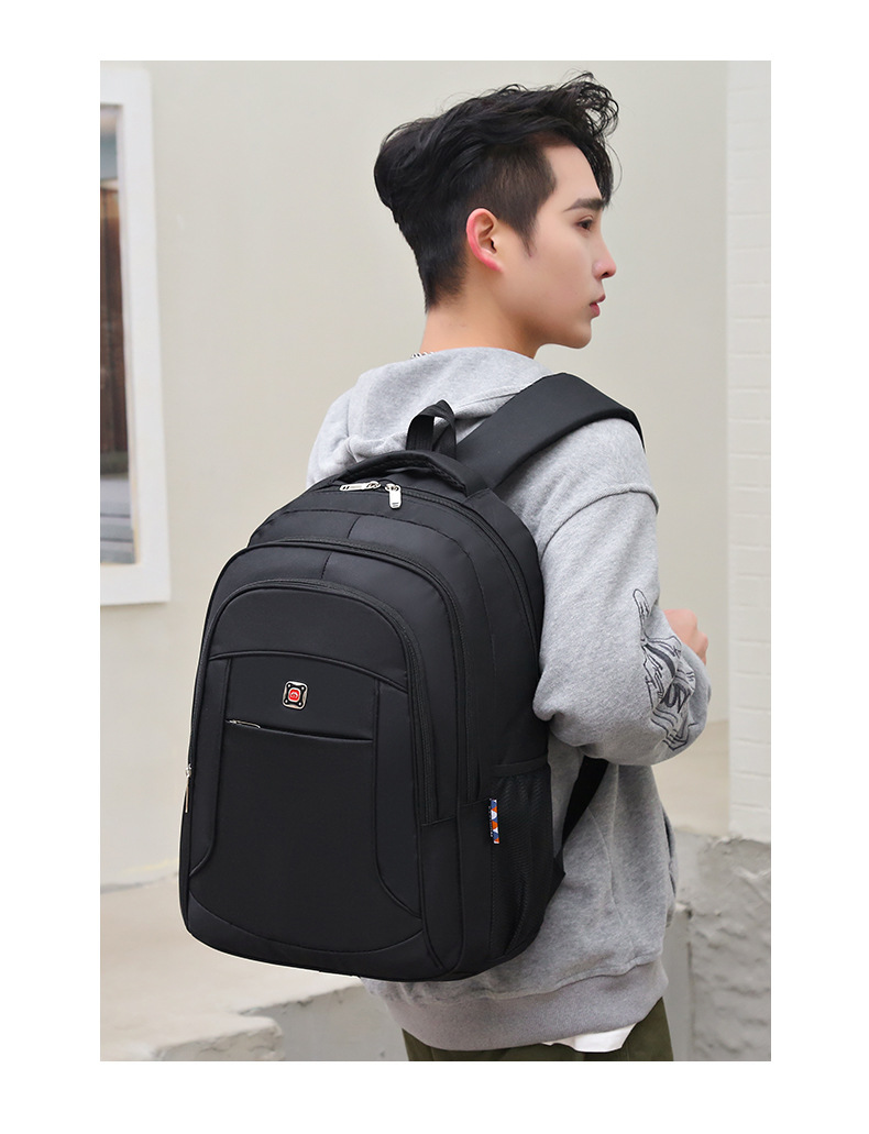 A versatile Oxford cloth student backpack for both men and women, a large-capacity business commuting computer bag for outdoor travel pic 38