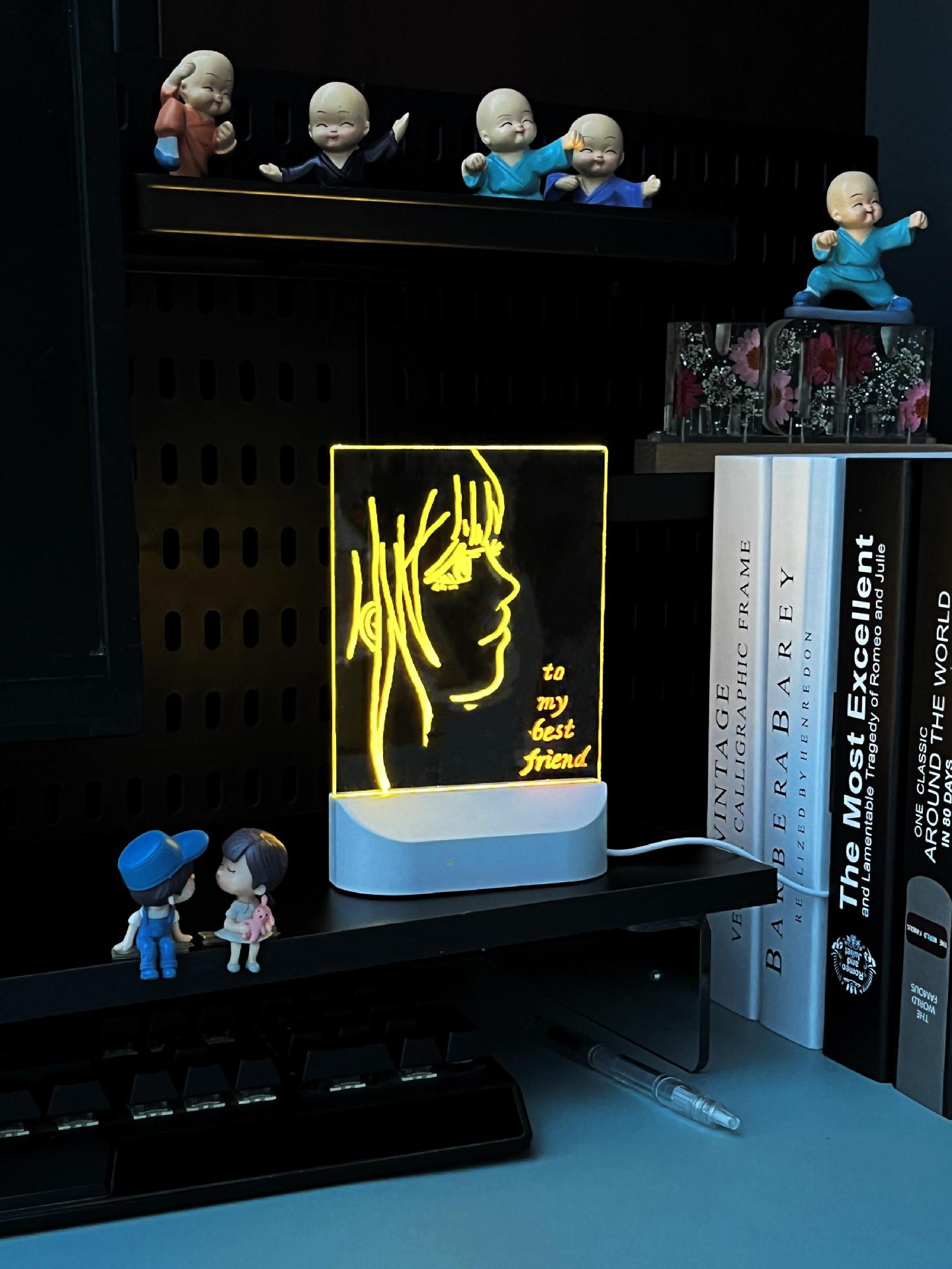 跨境DIY手绘画板灯床头灯留言板灯儿童礼物氛围灯led创意小夜灯详情11