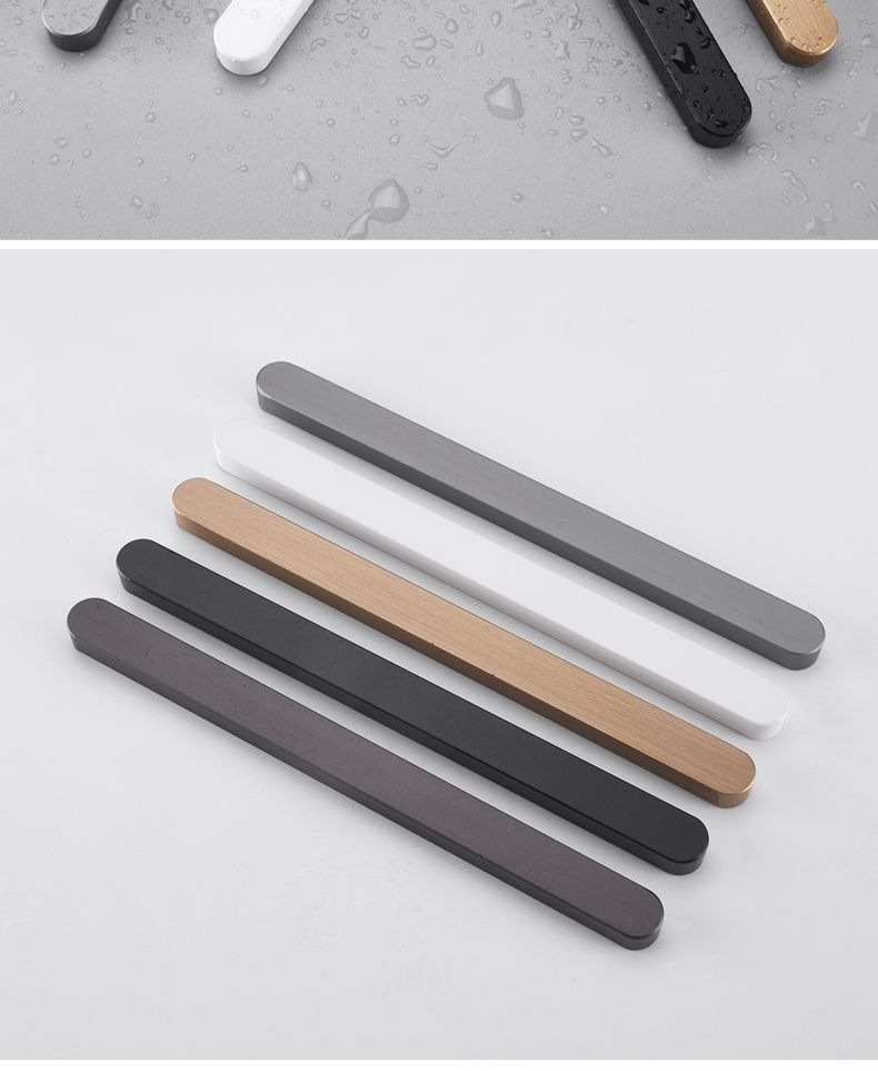 极窄推拉门一字自粘拉手免打孔移门把手厨房门小金条手把条形扣手详情13