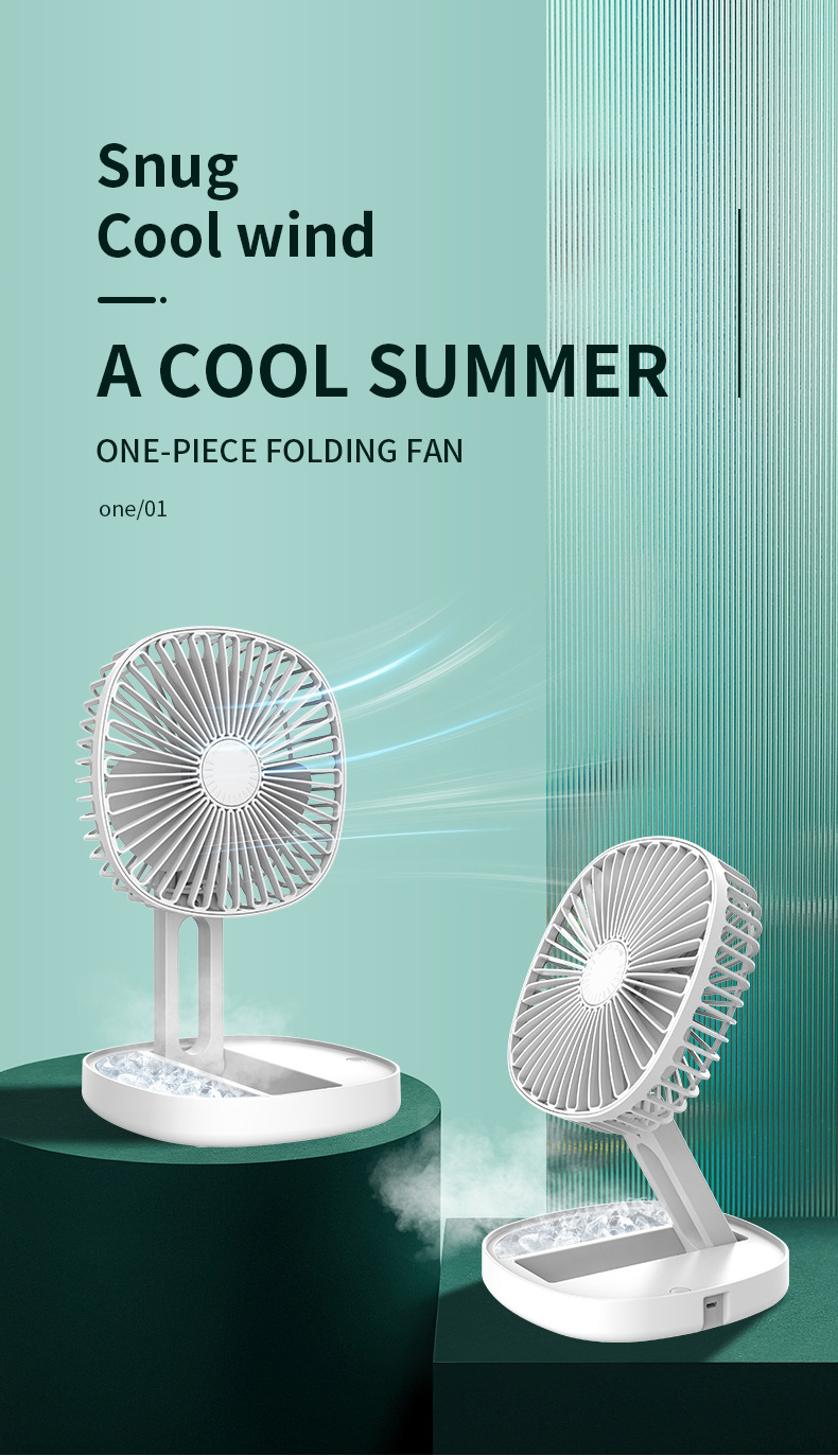 Folding Fan складной вентилятор на третьей скорости, аэродинамический стол на открытом воздухе летом охлаждается ароматический заменитель M141 pic 2