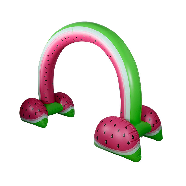 喷水充气拱门西瓜螃蟹虫子鲨鱼儿童户外草坪戏水PVC玩具防水详情1