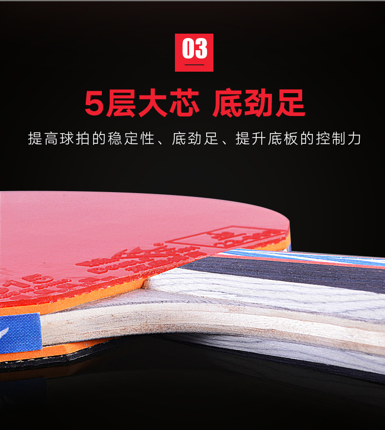 Double Fish Professional Grade 5-6-star 2 sets of horizontal and vertical double rackets for children, primary school students and beginners pic 5