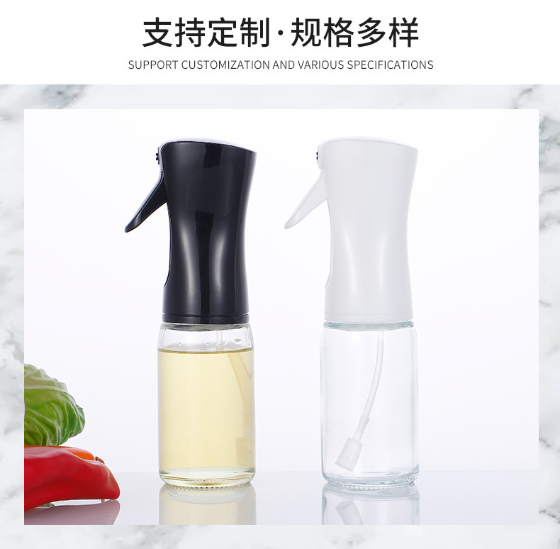 玻璃喷油瓶烧烤食用油橄榄油控喷油壶气压式厨房塑料喷雾瓶油喷壶详情13
