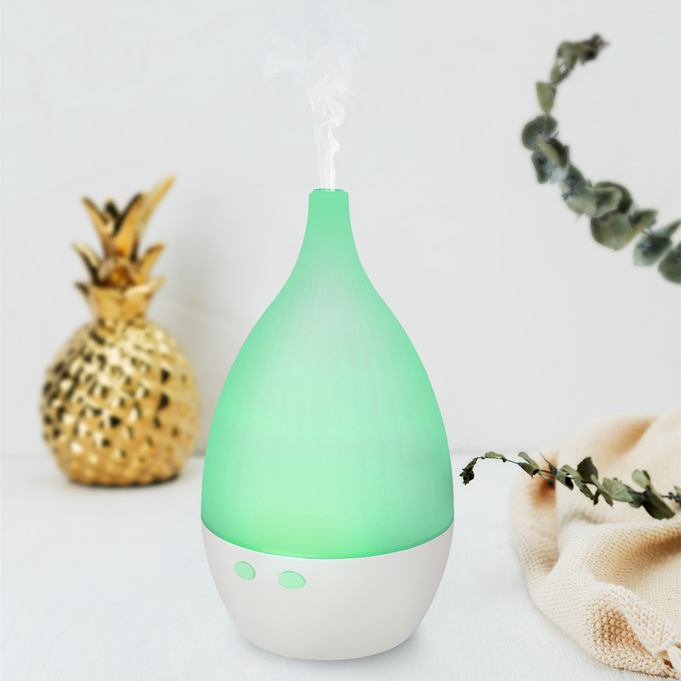 5V超声波香薰机加湿器桌面氛围夜灯创意usb木纹跨境电商现货供应详情3