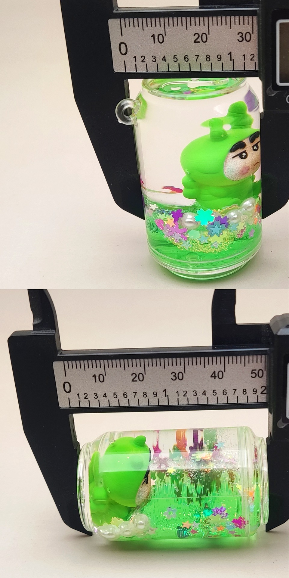 创意亚克力入油流沙瓶卡通系列钥匙扣汽车配饰桌面摆件饰品详情15