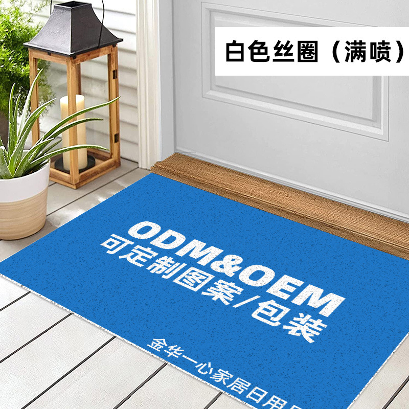源头工厂进门入户门丝圈地垫定制门口家用防滑门垫跨境定做地毯详情9