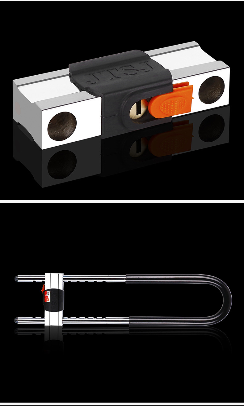 玻璃门锁加长u型锁抗液压剪双开门拉手把手锁摩托车商铺U形插挂锁详情19