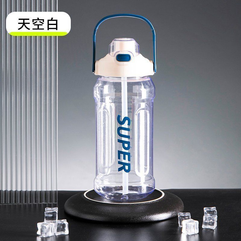 Large-capacity fitness sports water cup, summer high appearance level cup, portable high-temperature resistant, straw, outdoor water bottle, explosion-proof pic 9