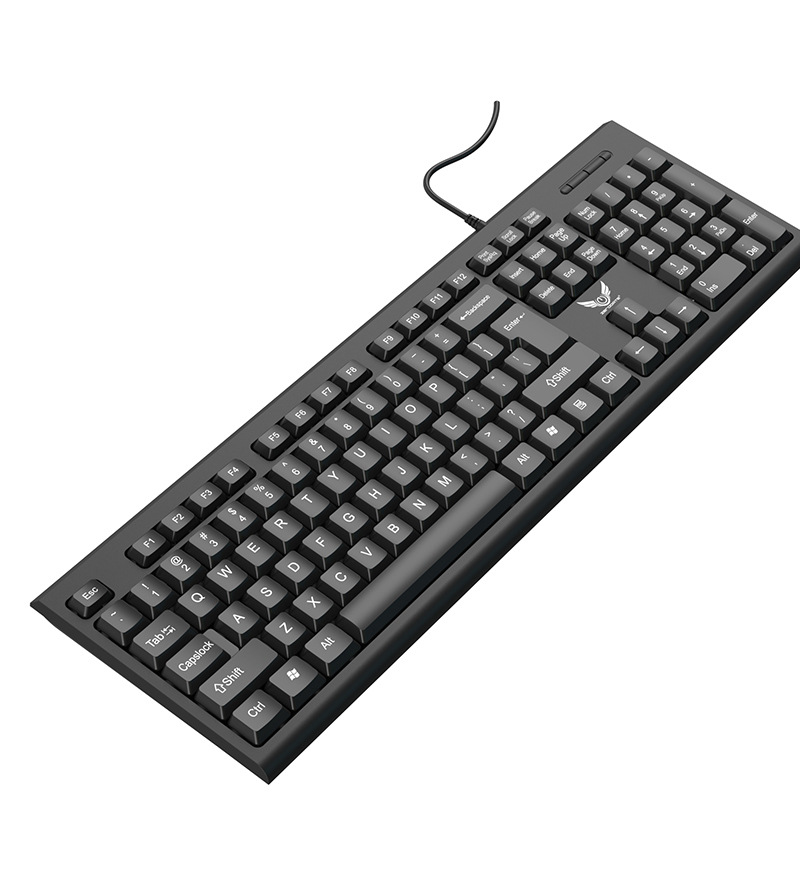 Factory stock 618 wired keyboard, splash-proof chocolate keycaps, lightweight membrane keyboard, usb office keyboard pic 16
