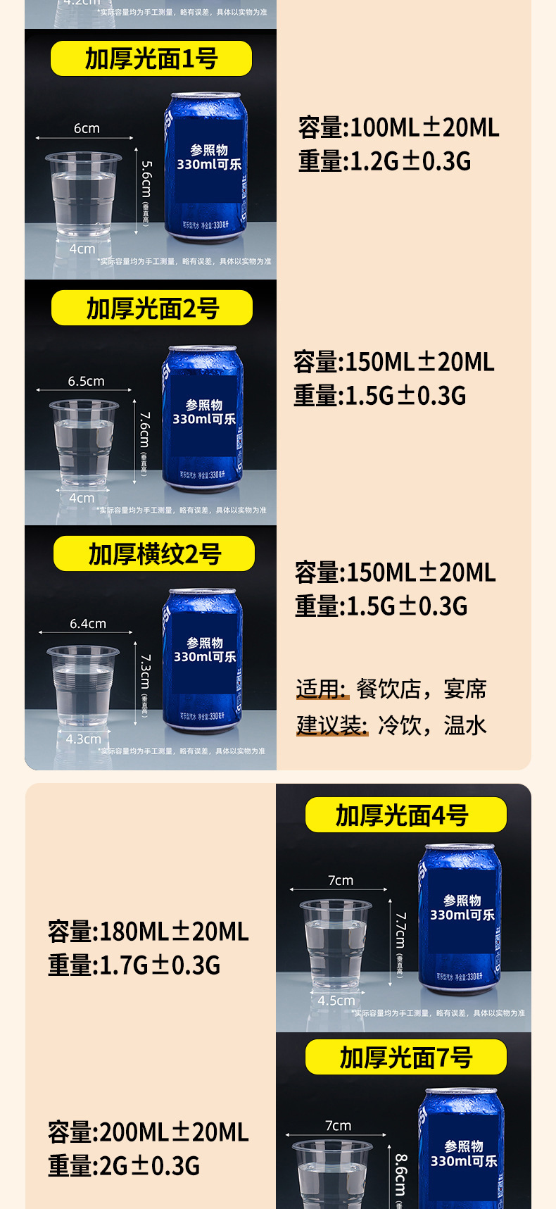 Yaokang disposable cups, plastic cups, thickened and transparent, wholesale of whole cases for home dining, beverages, wedding and aviation water cups pic 10