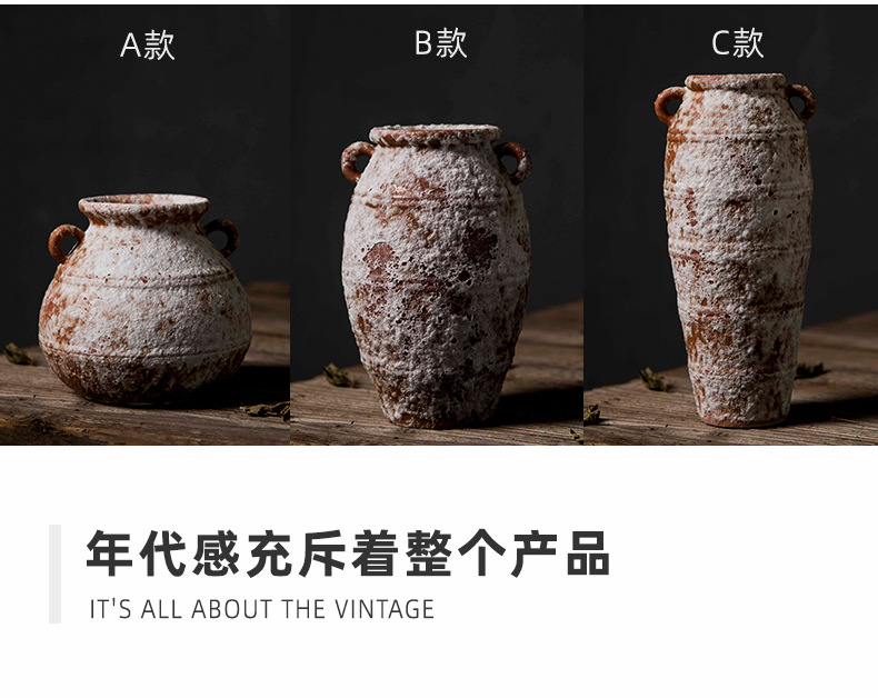 2026 Vintage ceramic mixing jars, dried flower earthenware jars, porcelain jars, storage jars, home decorative jars pic 3