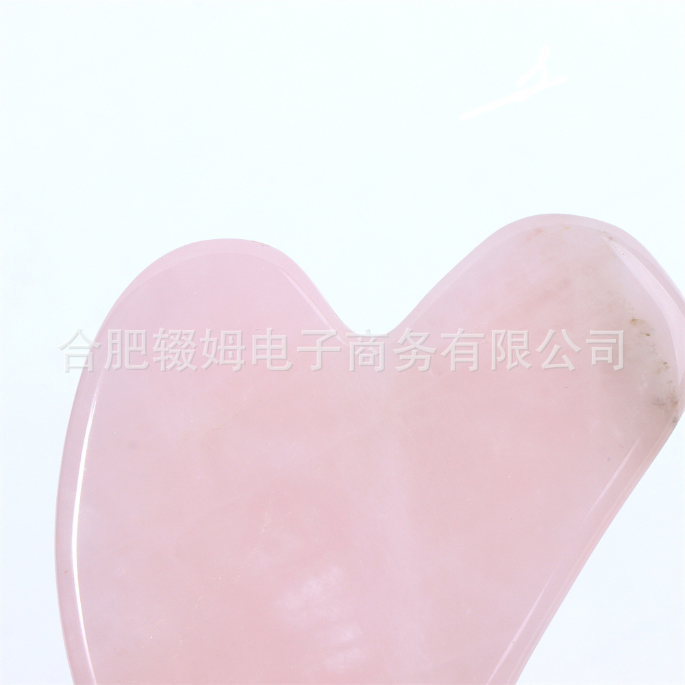 跨境天然玉石滚轮美容器粉晶东陵刮痧板全身通用脸部颈部按摩器详情17