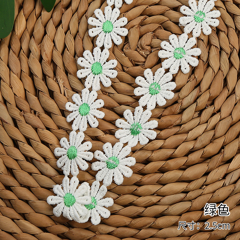 Factory direct sales and wholesale of 10-petal milk silk chrysanthemum, 2.5 cm petal lace clothing accessories and auxiliary materials pic 12