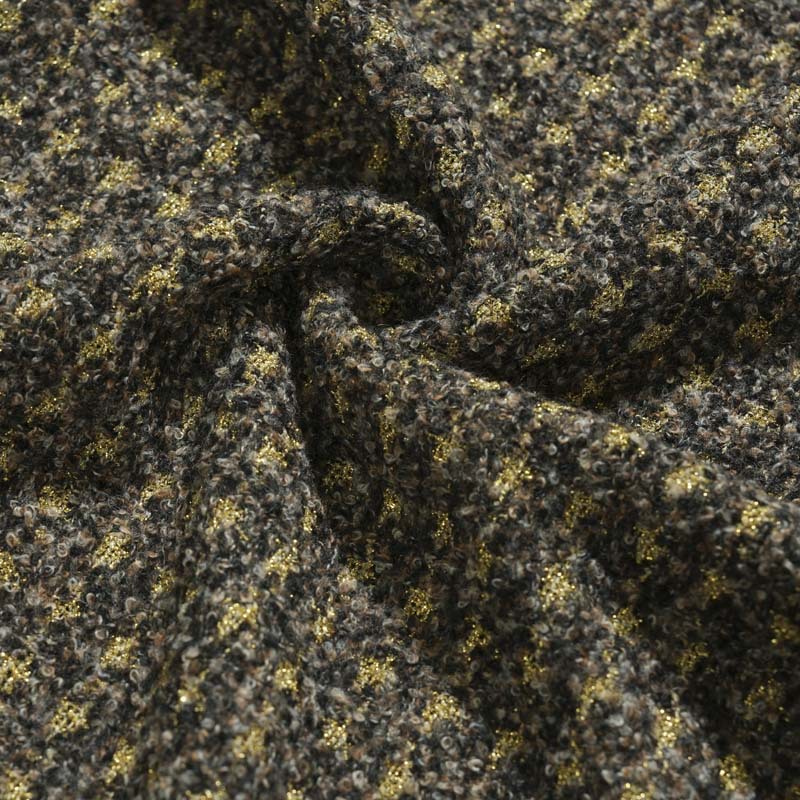 Mokashi autumn and winter chanel-style fabric creative bright silk woven suits, suits, hats, bags and accessories DIY fabric pic 4