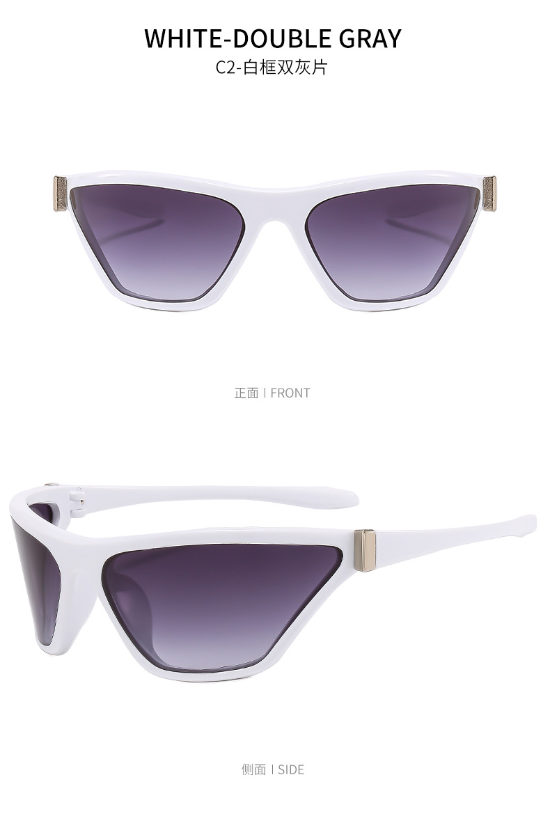 酷女凹造型方框时髦街拍ins网红同款太阳眼镜 中性墨镜新款太阳镜详情14