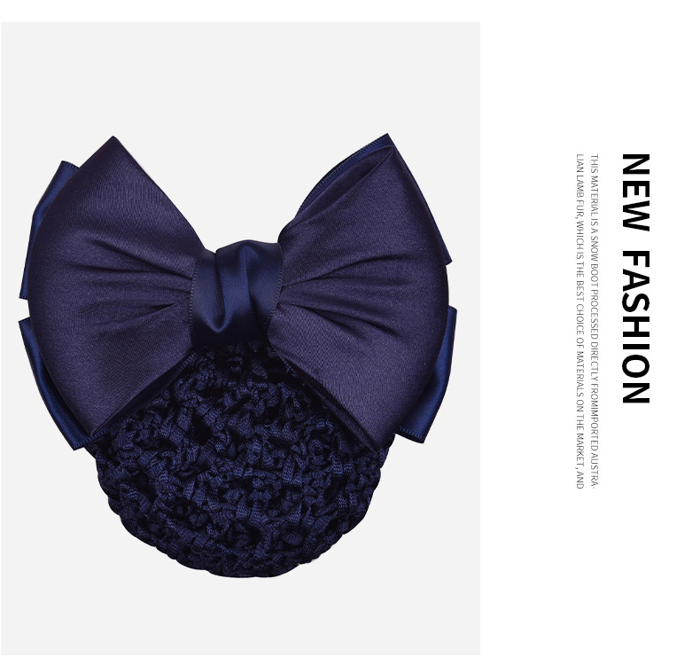 发饰发网发夹职业头花韩版酒店空姐移动银行护士发网员工头花网兜详情8