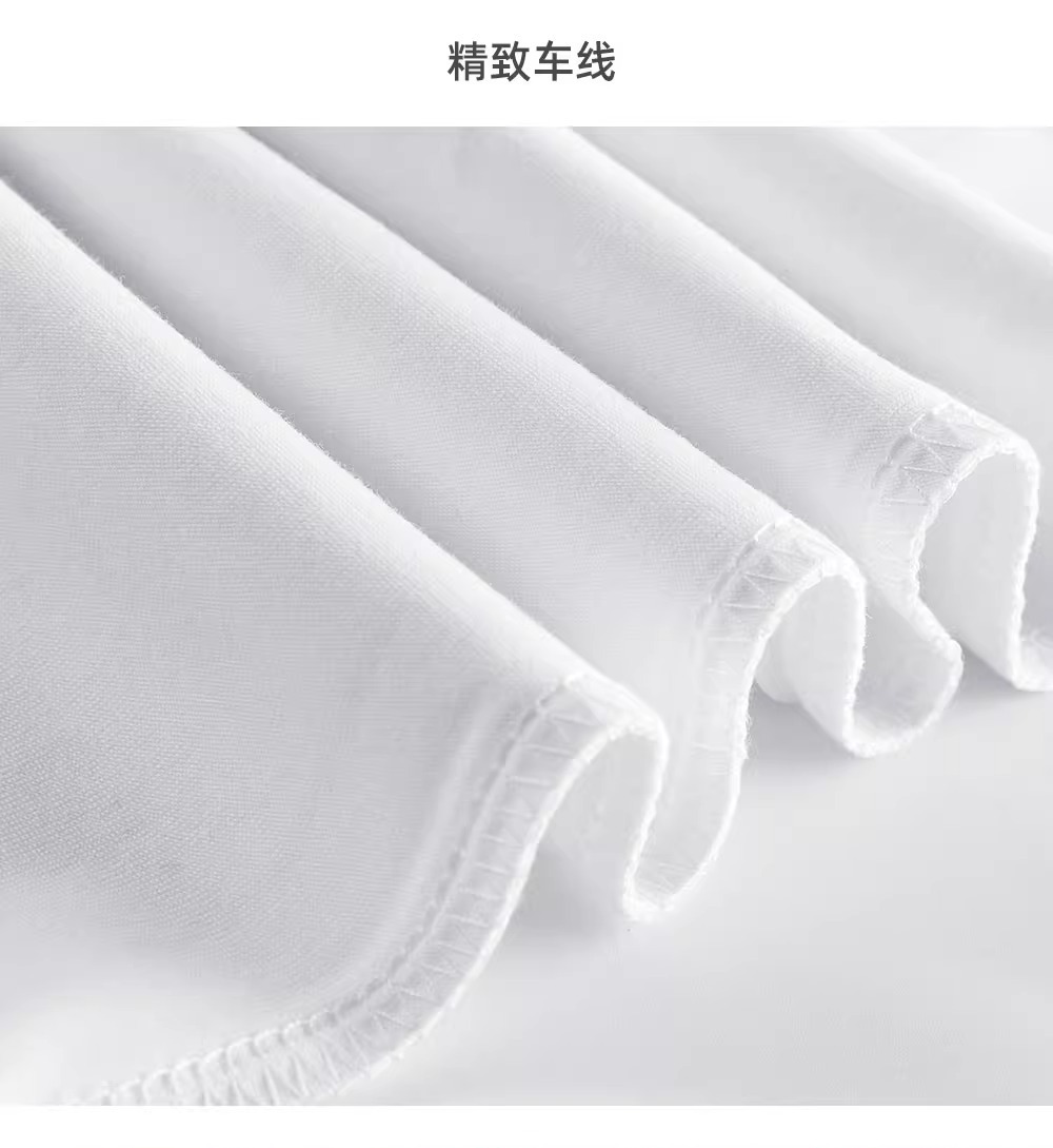 250g heavy-duty American pure cotton short-sleeved T-shirt, couple solid-color top, casual large-sized base layer, pure white T-shirt for men and women pic 26