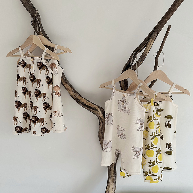 2025夏款婴儿衣服ins婴儿连体衣a类宝宝吊带哈衣爬服详情14