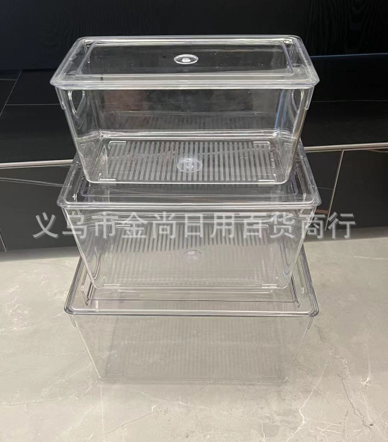 Kitchen food plastic boxes, storage boxes, storage boxes, cookie plastic boxes, rectangular strawberry display boxes, transparent medicine pic 4