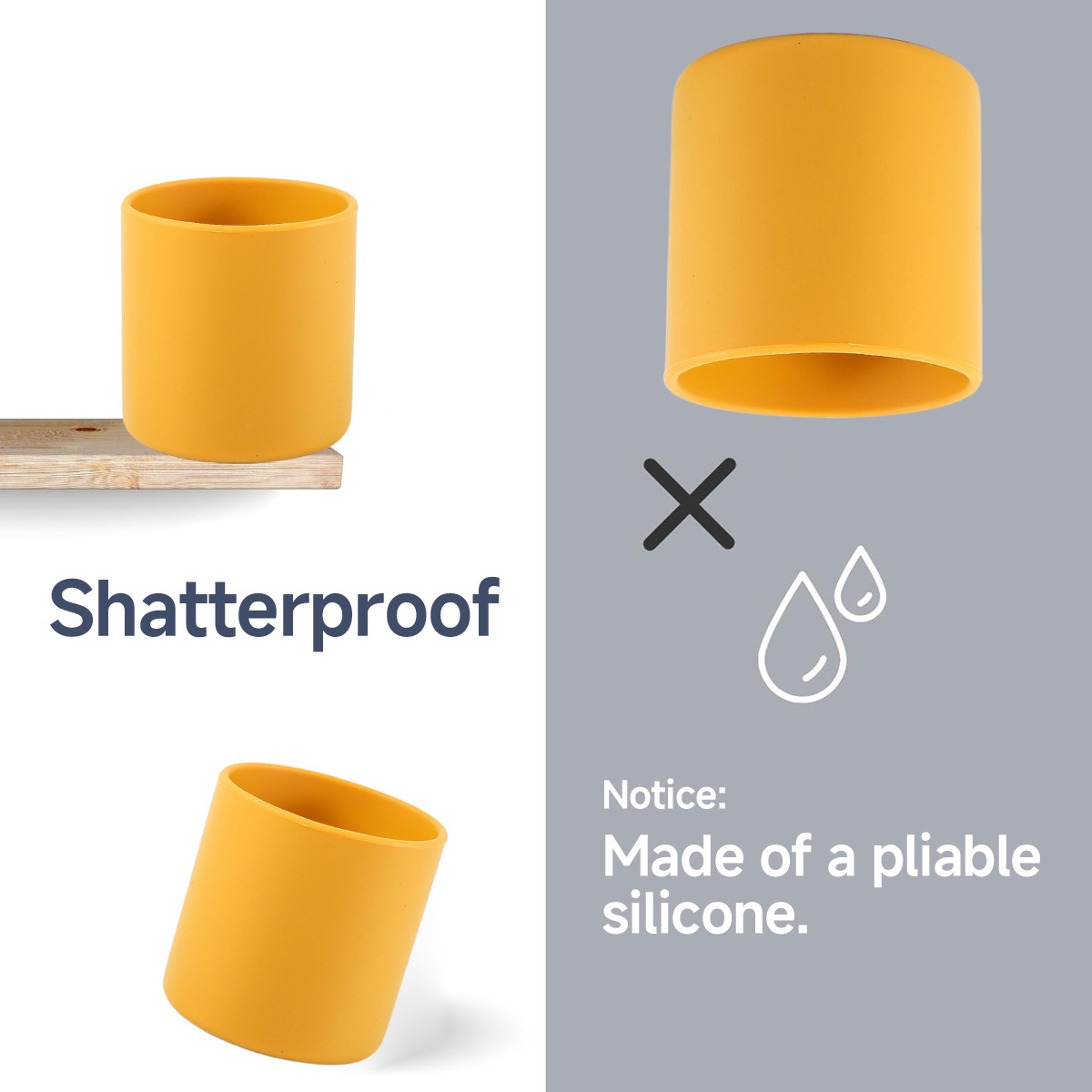 婴幼儿学饮杯现货 跨境防烫加厚食品级硅胶婴儿训练喝水直筒水杯详情5