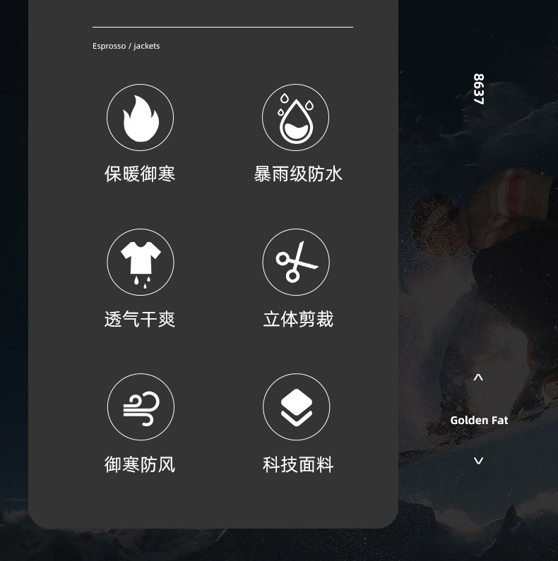 Yitu Autumn/Winter X7-511 Soft Shell Down Jacket and Pants Set, waterproof and wear-resistant fleece outdoor sports warm tactical workwear for men pic 4