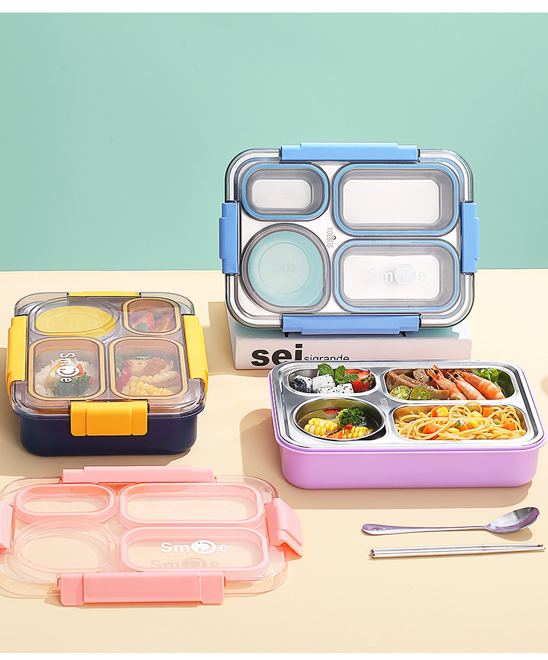学生带饭饭盒不锈钢保温饭盒送饭专用独立分格密封防窜味午餐盒详情14