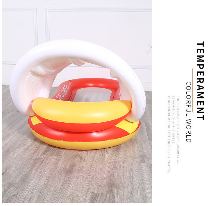 New inflatable canopy sunshade floating bed, pvc foldable lounge chair, outdoor water adult hammock backrest, pool, outdoor camping hammock, beach chair, summer toys pic 6