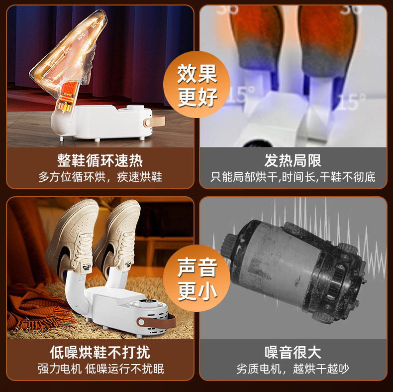 跨境爆款烘鞋器定时折叠家用干鞋器宿舍烘干机速干烘鞋子的神器详情5