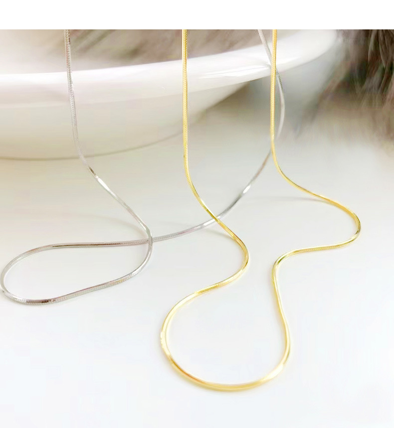 S925纯银项链配饰女银饰蛇骨链意大利轻奢高级感饰品跨境批发青岛详情14