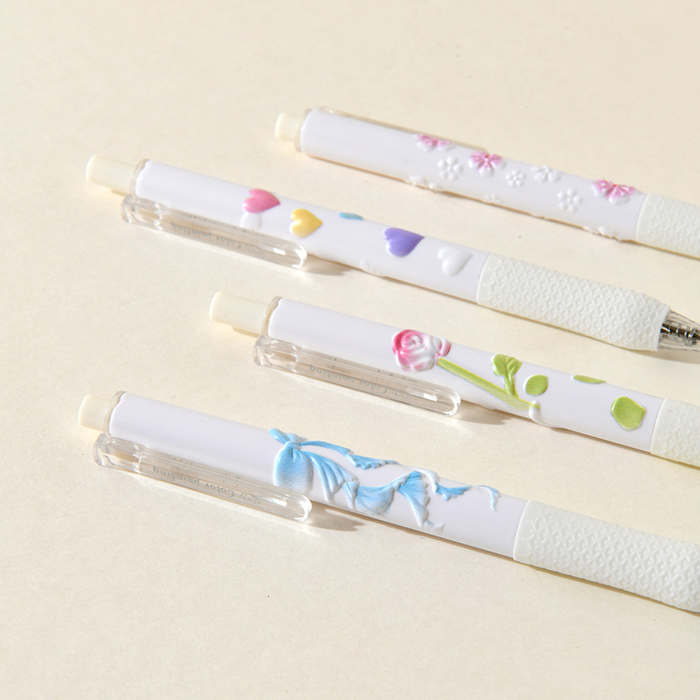 Chenxi Blank Fragrance Relief Pen 3D Gel Pen CS Double nib 0.5mm Black Signature Pen for students pic 23