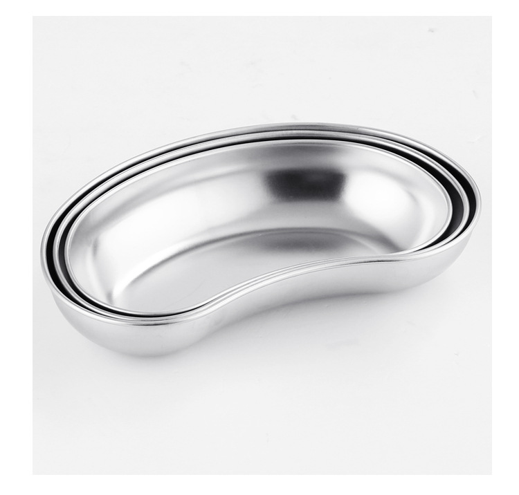 304不锈钢腰盘弯盘加厚腰子盘消毒盘托盘肾形盘手术盘防碘伏大中详情14
