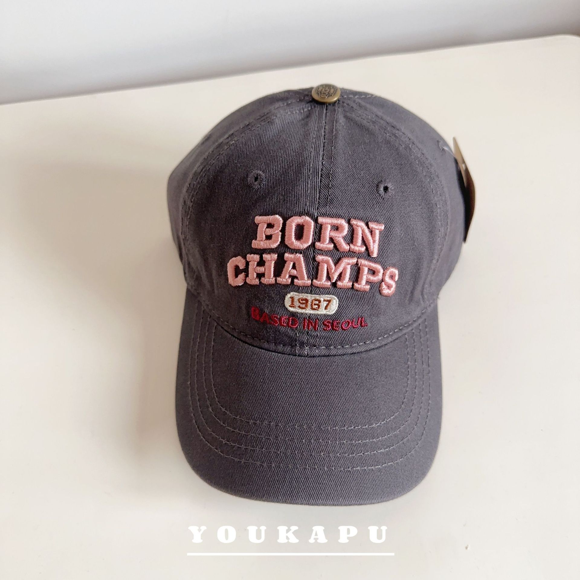 儿童鸭舌帽字母刺绣男童棒球帽时尚百搭春秋户外防晒宝宝遮阳帽潮详情14