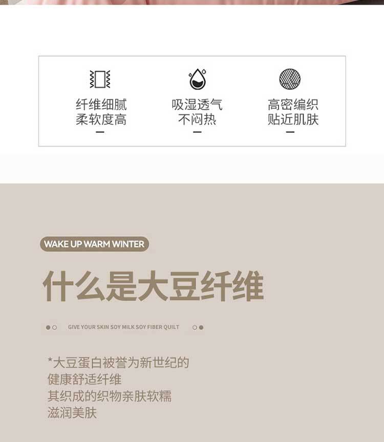 2024新款直播爆款A类水洗棉大豆纤维被春秋被子加厚保暖礼品被芯详情4