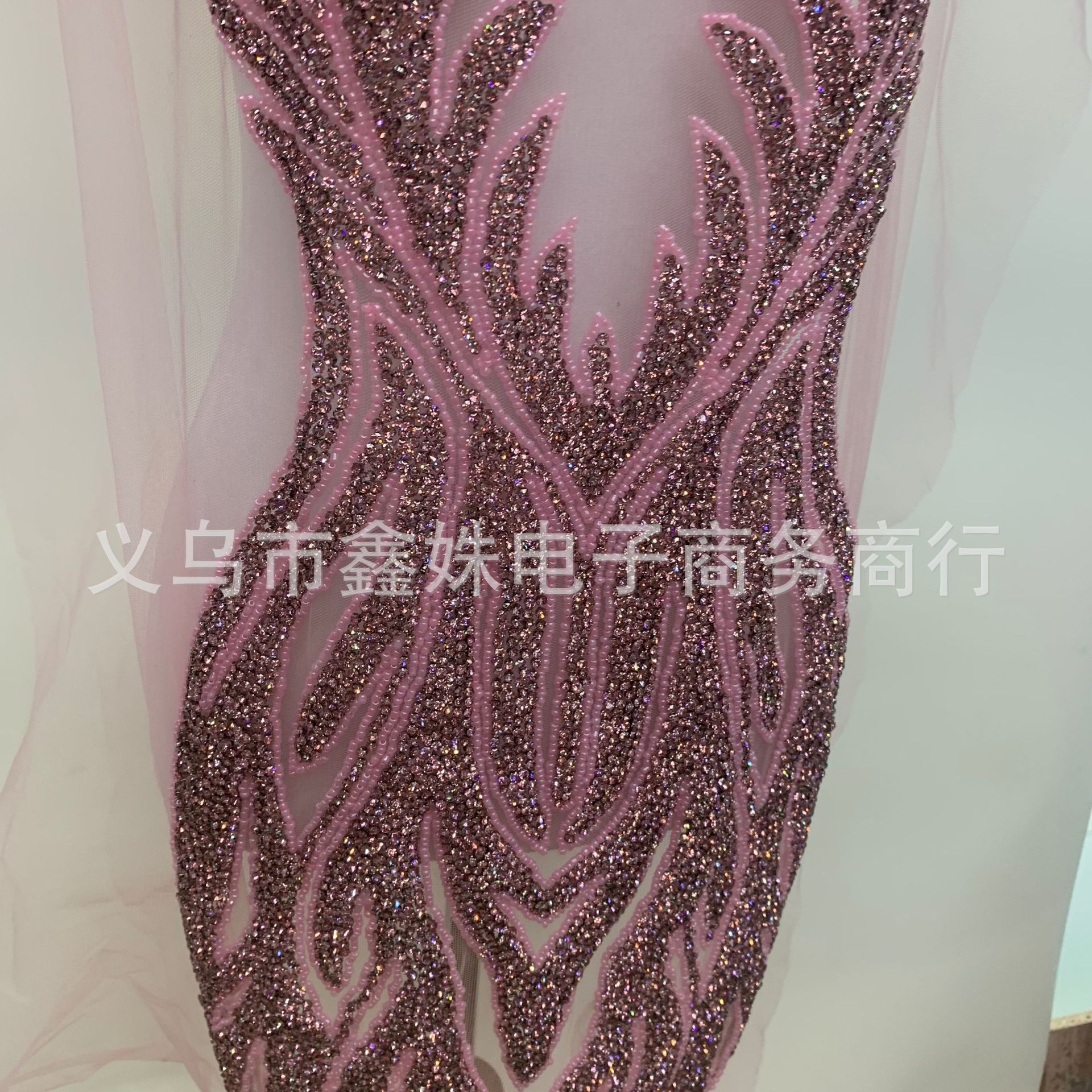 Luxurious handcrafted rhinestone applique clothing accessories with exquisite workmanship pic 4