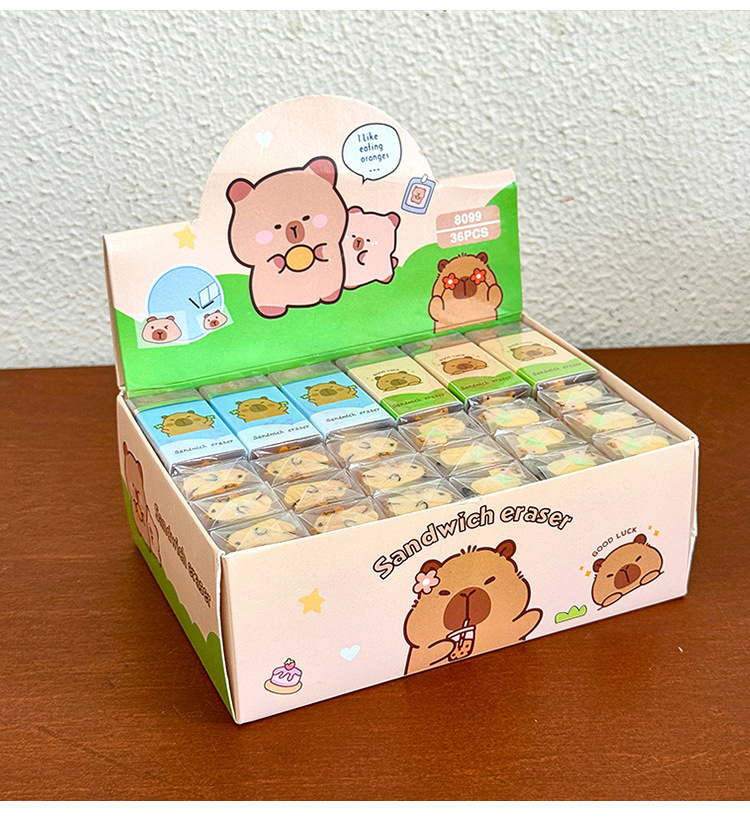 卡批巴啦橡皮擦小学生专用无屑干净夹心橡皮高颜值创意卡通不留痕详情17