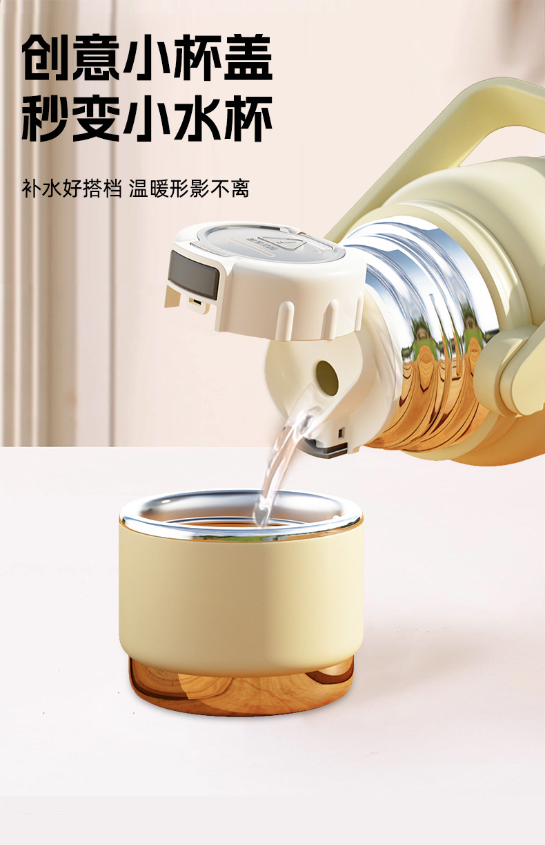 Insulated cup, stainless steel large-capacity water cup, engraved on the back with a straw for direct drinking, student outdoor water bottle, gift tea cup pic 8