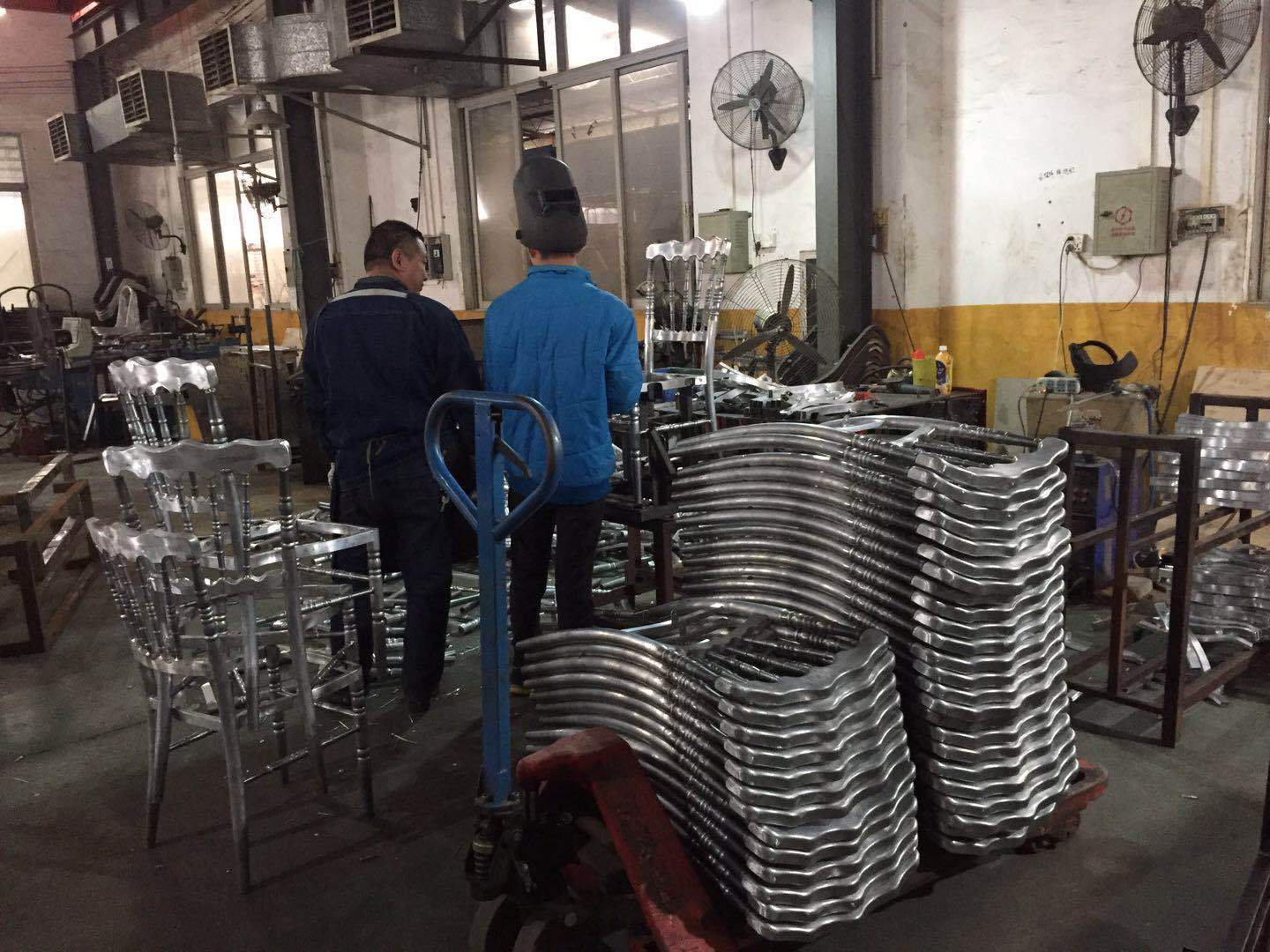 星辰工厂批发酒店餐厅铝合金宴会椅婚庆礼堂贵宾会议软包靠背椅子详情22