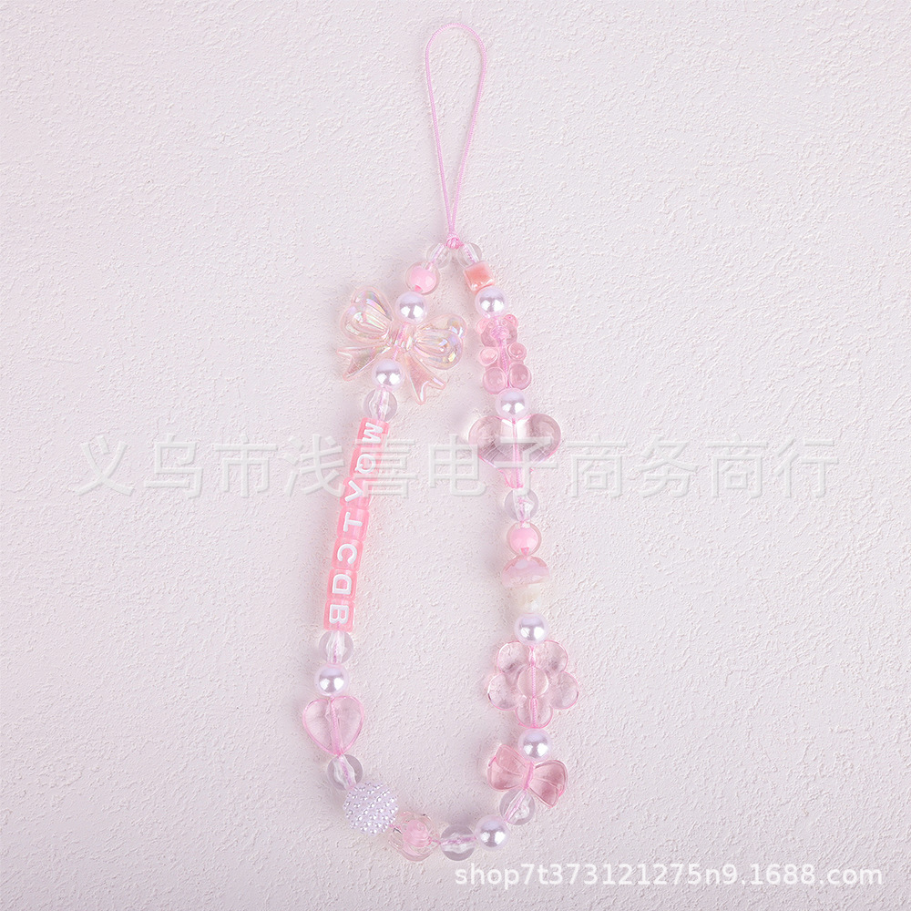 A popular online influencer live-streamed a new style of strawberry mobile phone chain, heart-shaped beaded mobile phone chain and hand-painted beaded mobile phone chain pic 12