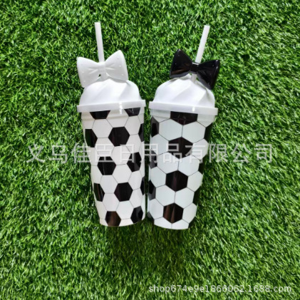 2026 World Cup Creative football patterned theme plastic cup souvenirs Cross-border sports souvenirs for boys and girls pic 4