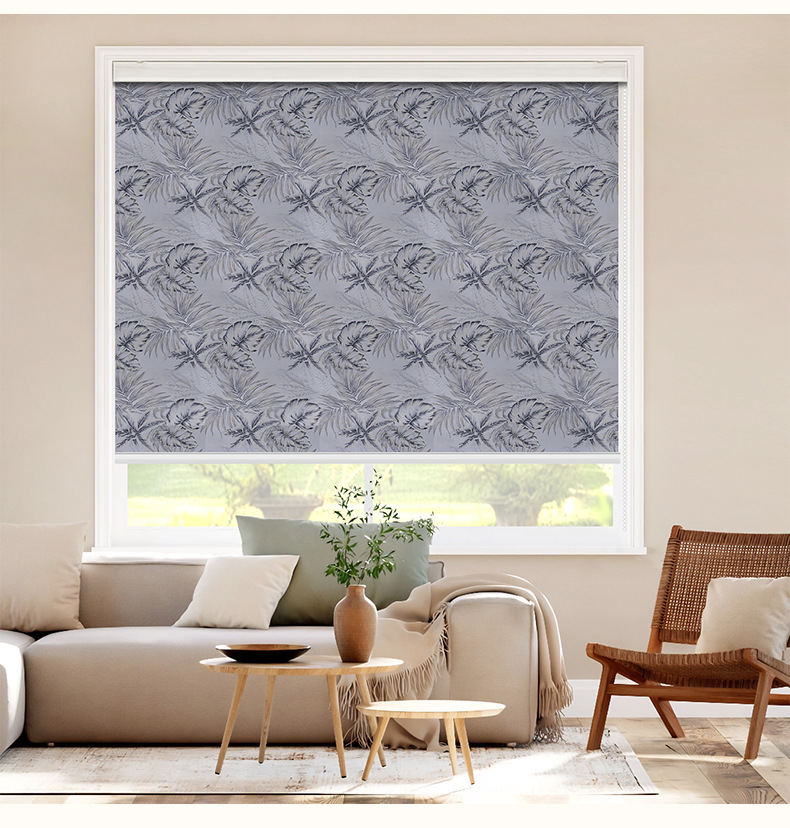 Foreign trade Nordic blackout jacquard thickened full blackout roller blinds, adjustable curtains for dining rooms, living rooms, studies and offices pic 11