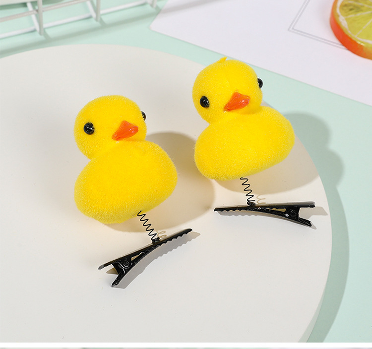 小黄鸭发夹批发儿童卖萌头饰创意新奇小发卡小学生奖品外贸礼物详情11