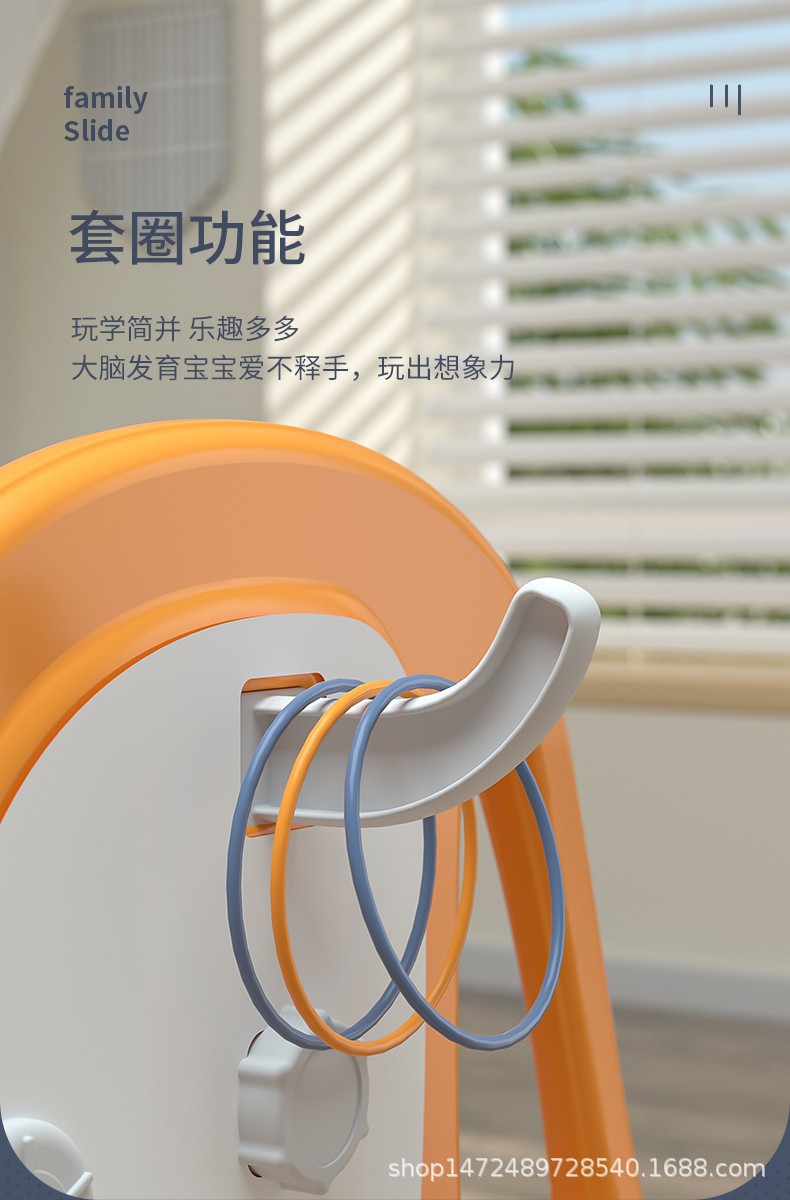 Indoor household slide for children aged 3 to 10, large families, kindergartens, plastic folding baby slide toys pic 15