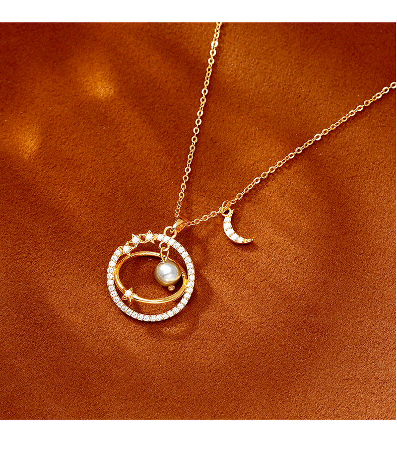 Hyacinth live bursted diseño único vuelo espacial colgante collar moda luz lujo viajes circón clavícula collar collar mujer pic 2