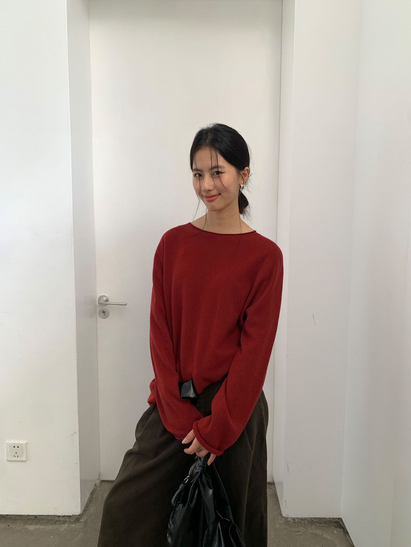 Korean-style seamless one-piece process round-neck pullover cotton and wool sweater, basic base layer for women a1183 in autumn and winter pic 102