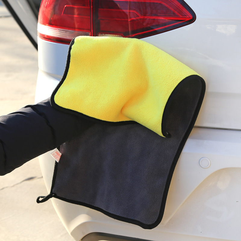 【 Chi Jia 】 High-density composite car cleaning cloth, cleaning cloth, car washing, thickened double-sided hook, large LOGO car pic 7